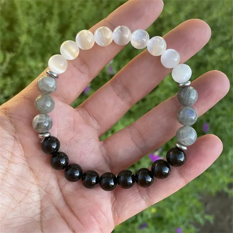 Bracelet de perles en pierre naturelle Olivenorma "Protection" 