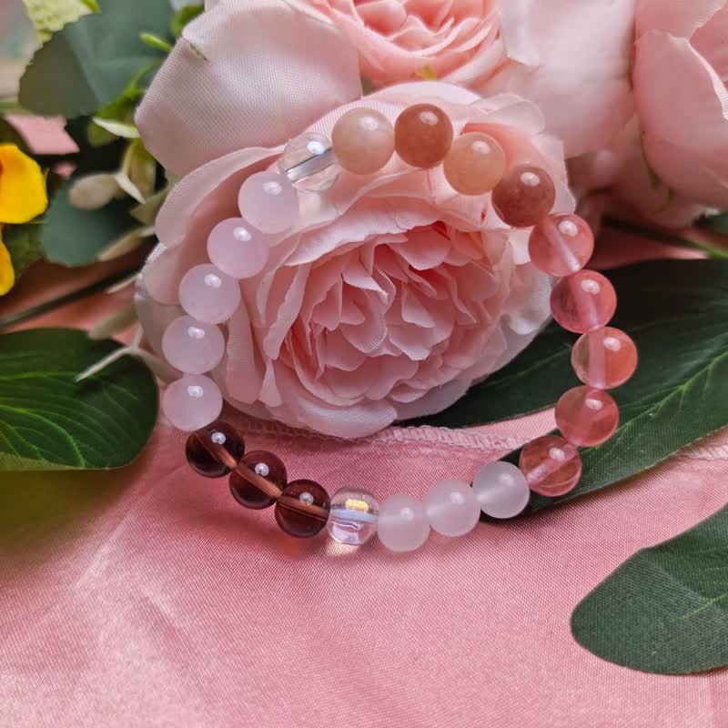 Bracelet en perles de pierre naturelle Olivenorma « Attract Love » 