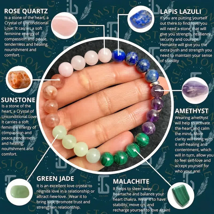 Bracelet Intension en perles de pierre naturelle Olivenorma « Calm »