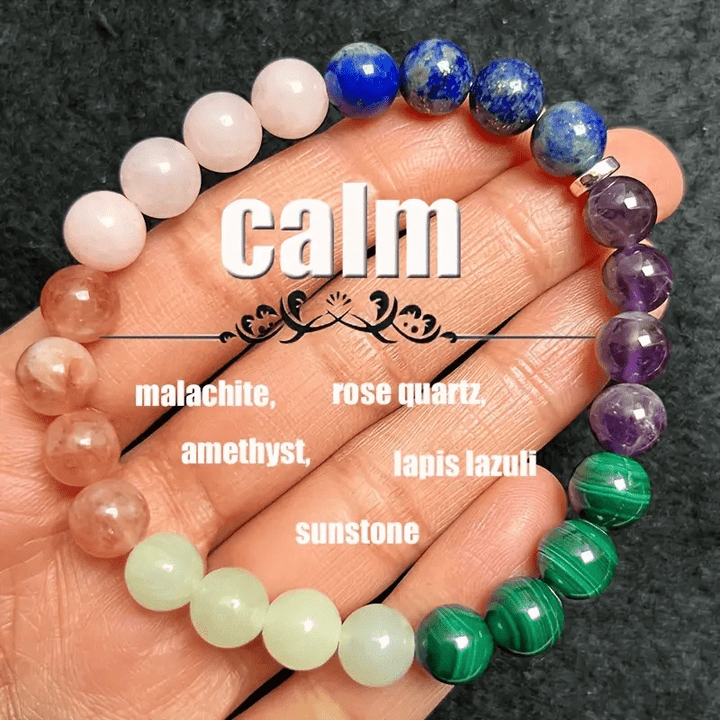 Bracelet Intension en perles de pierre naturelle Olivenorma « Calm »