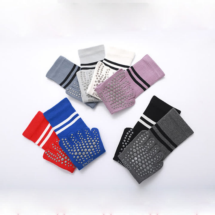 Olivenorma Pilates Chaussettes antidérapantes à cinq doigts Chaussettes de yoga