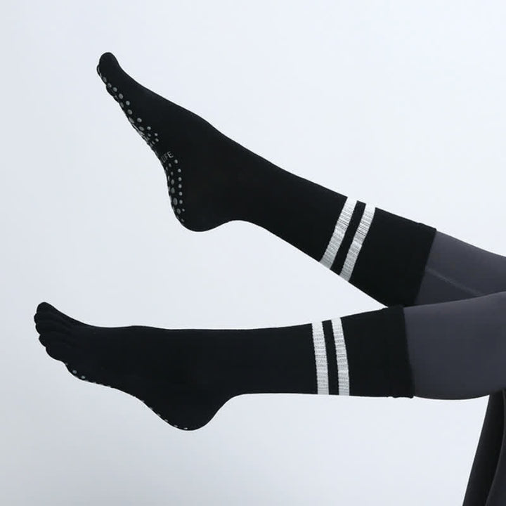 Olivenorma Pilates Chaussettes antidérapantes à cinq doigts Chaussettes de yoga
