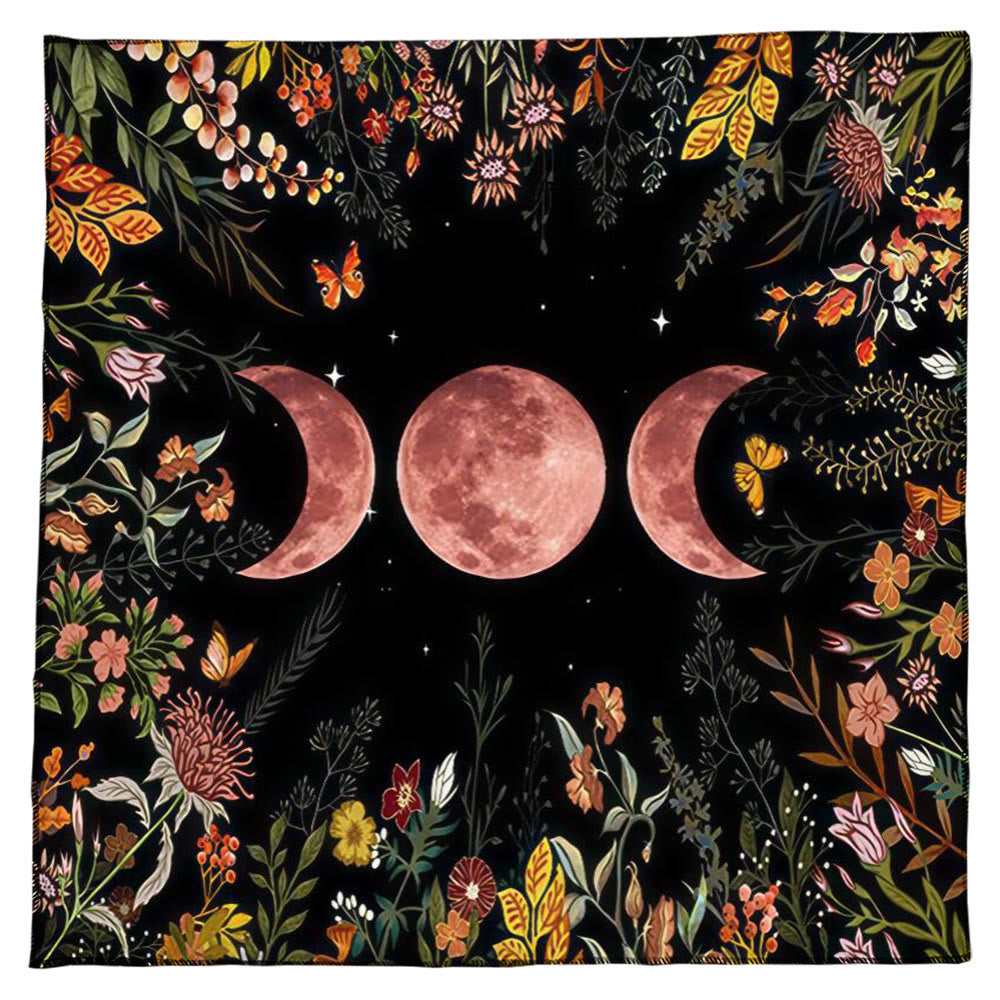 Nappe de tarot Olivenorma Astrologie Fleurs Lune &amp; Soleil 