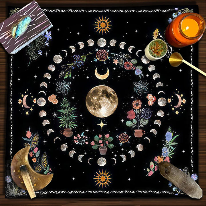Nappe de Tarot Mystérieuse de l'Arbre Sacré d' Olivenorma Yggdrasil 