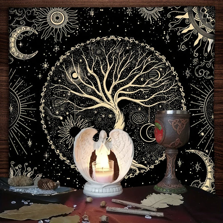 Nappe de tarot divinatoire Arbre de vie Olivenorma