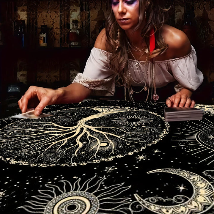 Nappe de tarot divinatoire Arbre de vie Olivenorma