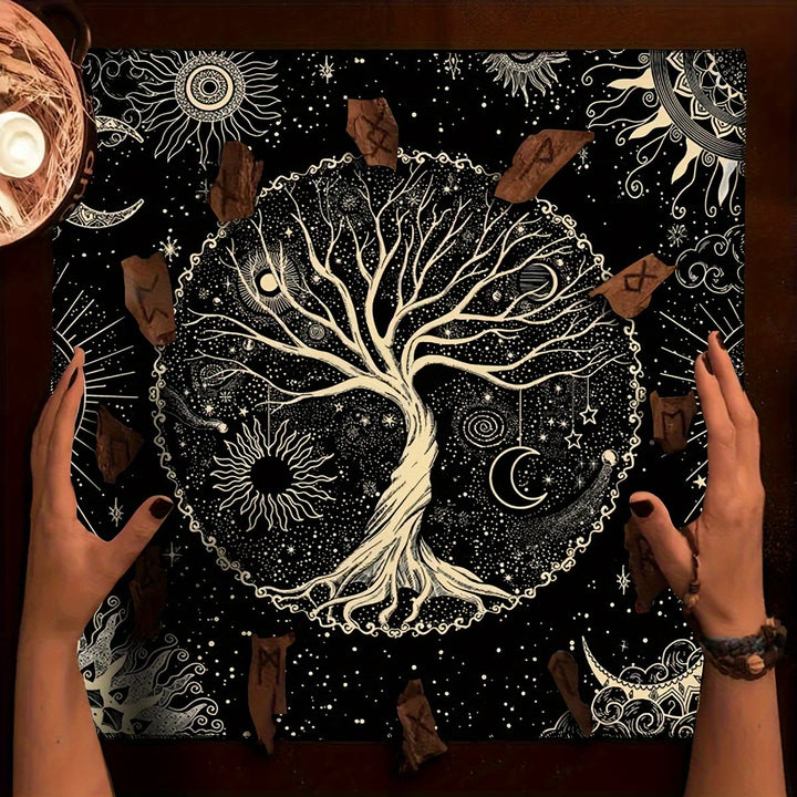 Nappe de tarot divinatoire Arbre de vie Olivenorma