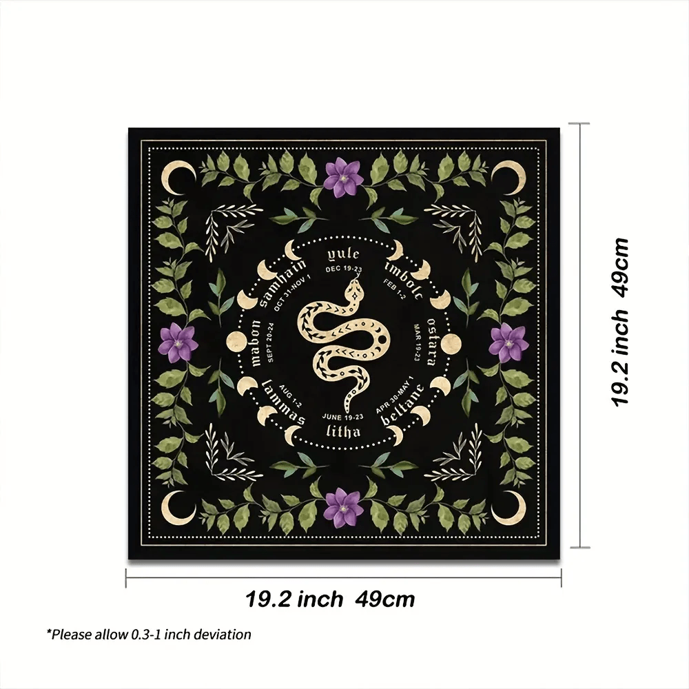 Nappe de tarot divinatoire Olivenorma Spirit Snake Moon Altar 