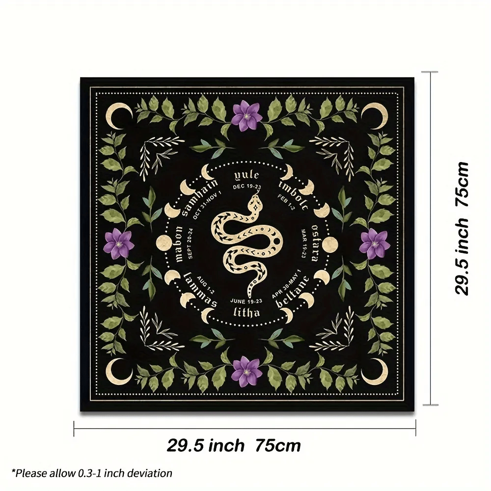 Nappe de tarot divinatoire Olivenorma Spirit Snake Moon Altar 