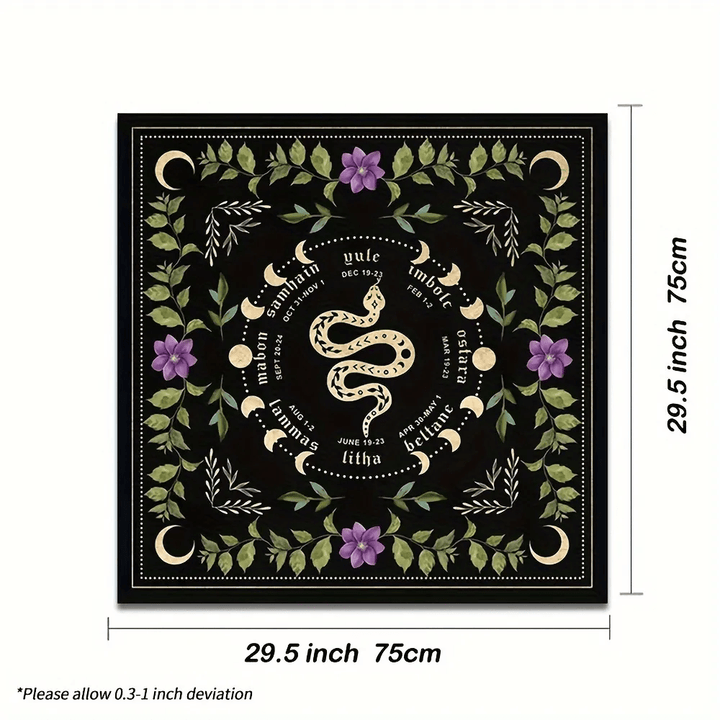 Nappe de tarot divinatoire Olivenorma Spirit Snake Moon Altar 