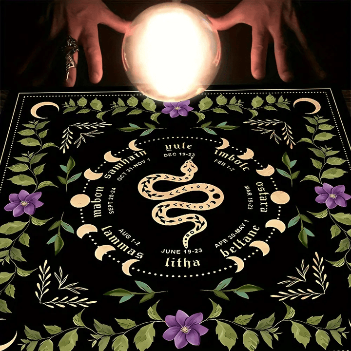 Nappe de tarot divinatoire Olivenorma Spirit Snake Moon Altar 