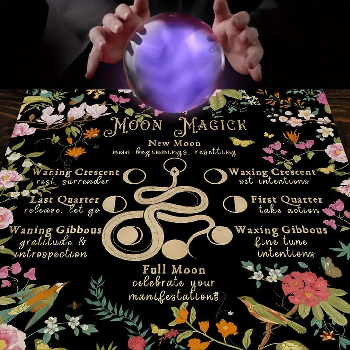 Nappe de tarot divinatoire Olivenorma Snake &amp; Lutos Moon Magic 