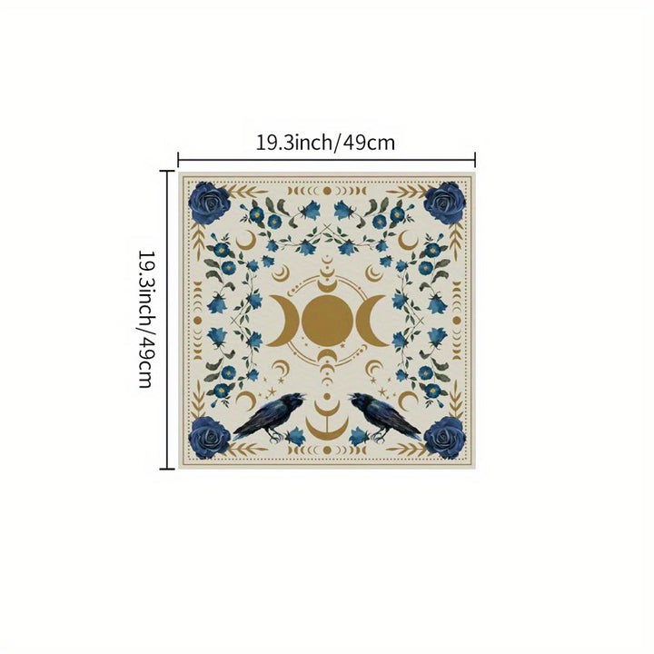 Tapis de cartes d'autel de phases de lune Olivenorma Nappe de tarot 