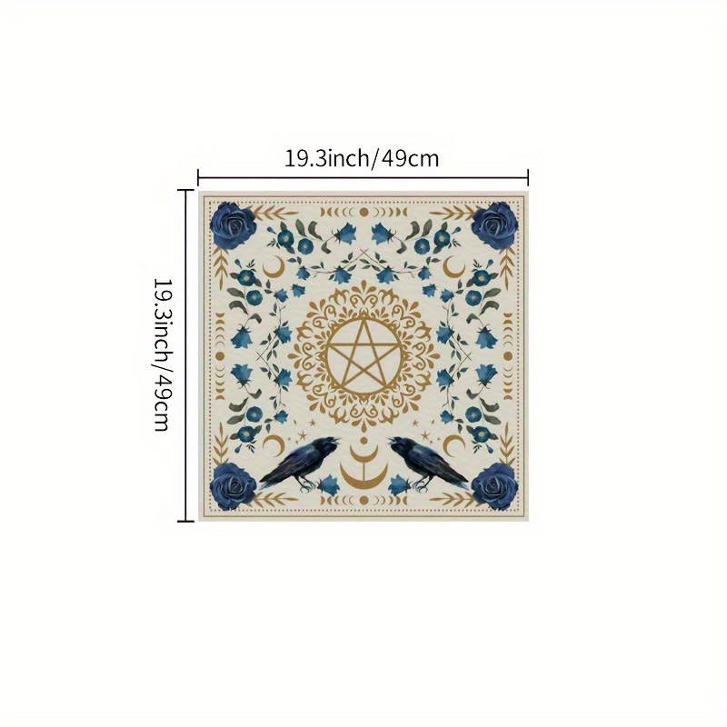 Tapis de cartes d'autel de phases de lune Olivenorma Nappe de tarot 