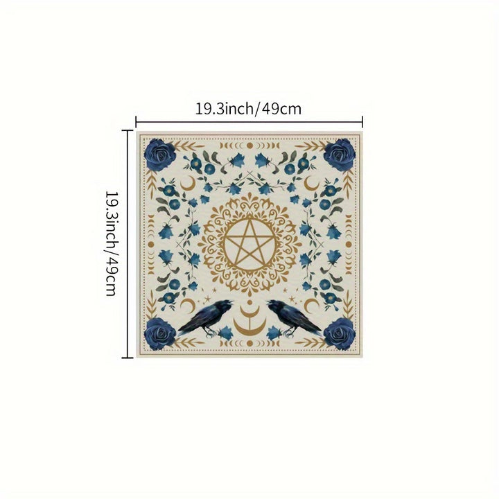 Tapis de cartes d'autel de phases de lune Olivenorma Nappe de tarot 