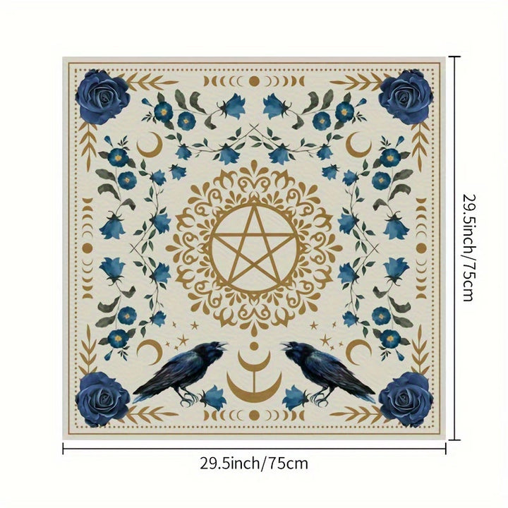 Tapis de cartes d'autel de phases de lune Olivenorma Nappe de tarot 