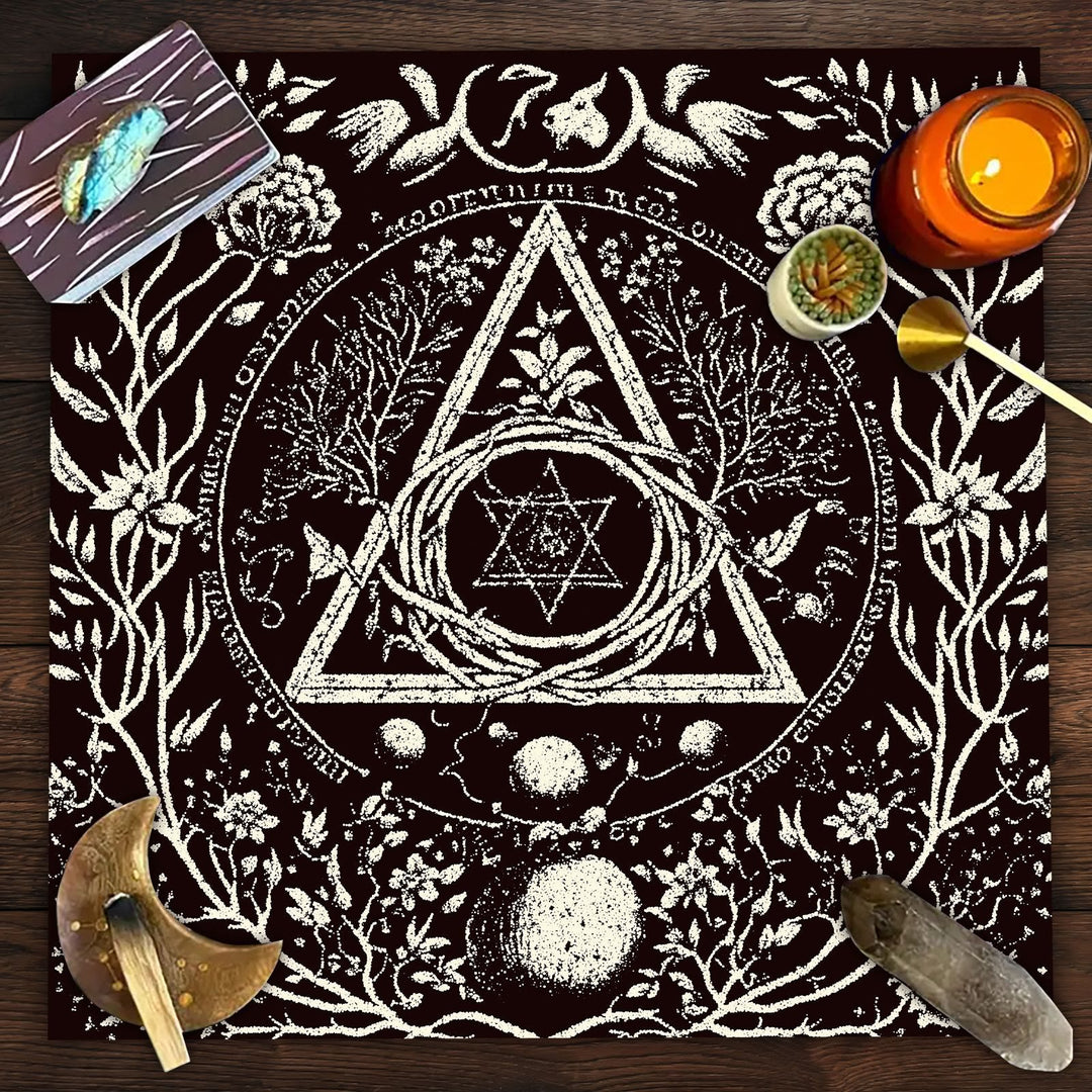 Nappe de tarot signe horoscope astrologique Olivenorma 