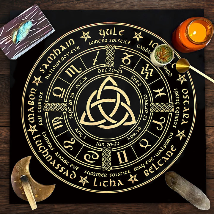 Nappe de tarot signe horoscope astrologique Olivenorma 