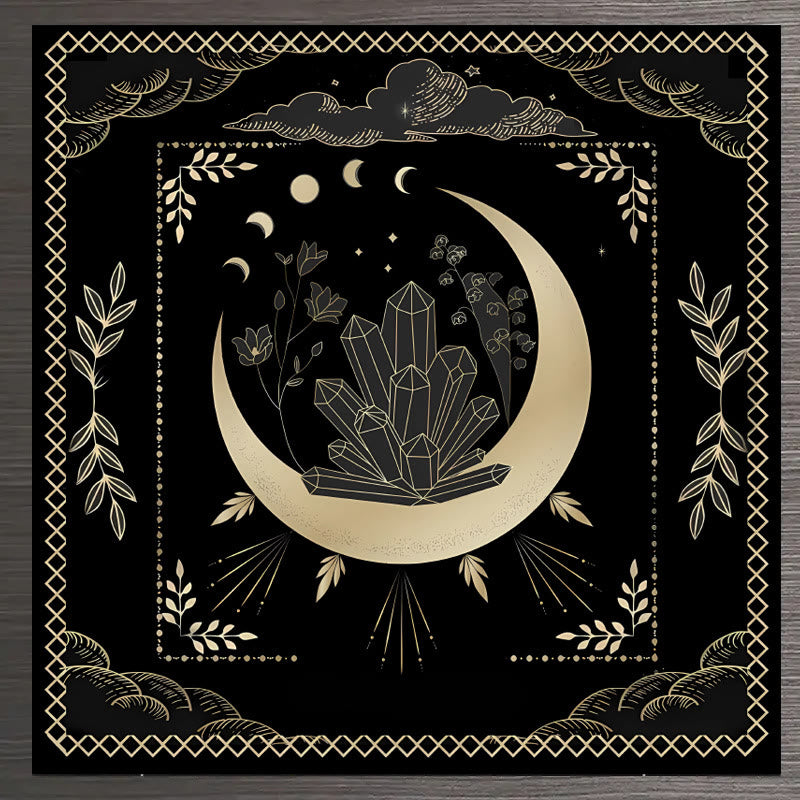 Nappe de tarot de la roue de l'année de l'astrologie du zodiaque Olivenorma 