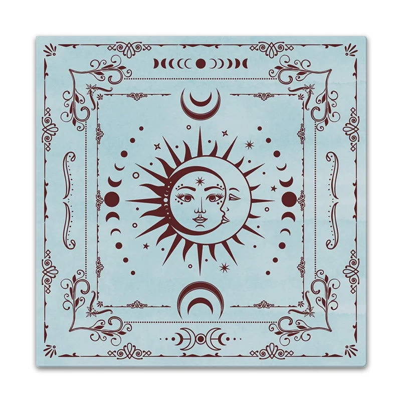 Nappe de tarot mystique des phases de la lune Olivenorma 