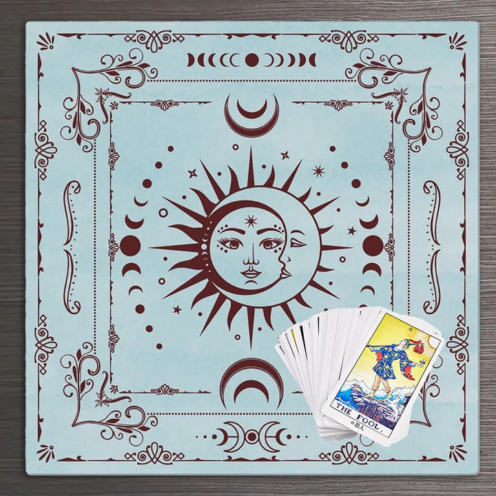 Nappe de tarot mystique des phases de la lune Olivenorma 