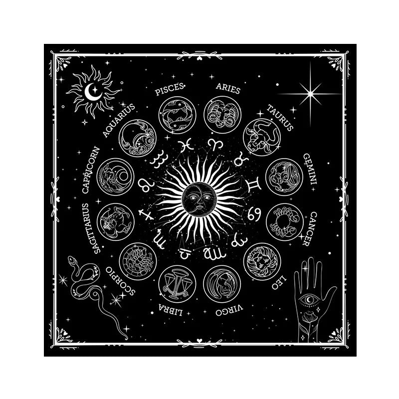 Nappe de tarot Olivenorma 12 constellations signes du zodiaque 