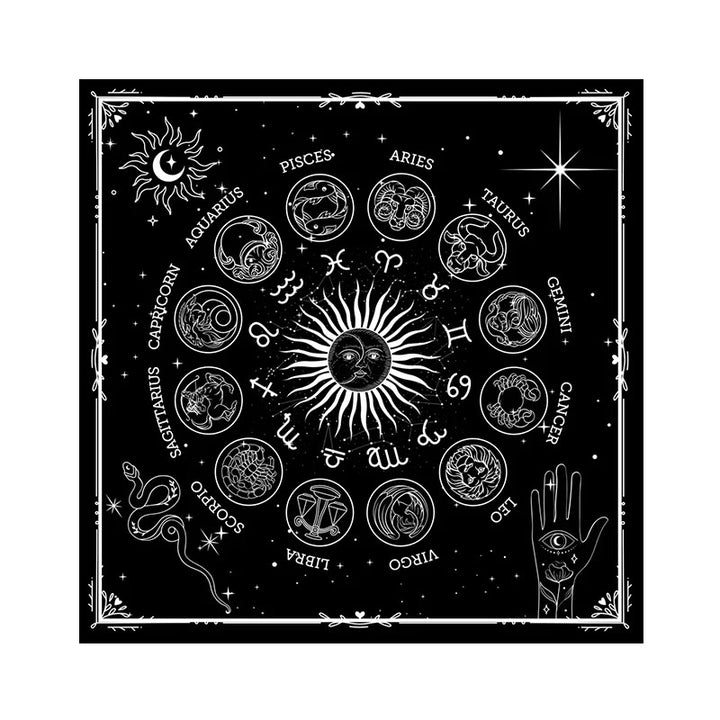 Nappe de tarot Olivenorma 12 constellations signes du zodiaque 