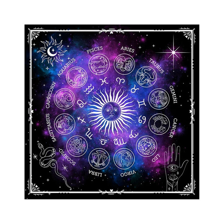 Nappe de tarot Olivenorma 12 constellations signes du zodiaque 
