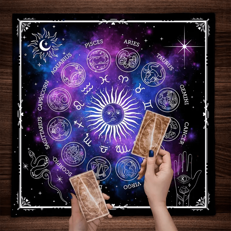 Nappe de tarot Olivenorma 12 constellations signes du zodiaque 