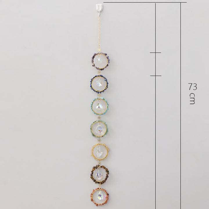 Carillon éolien décoratif attrape-rêves en gravier Chakra Olivenorma 