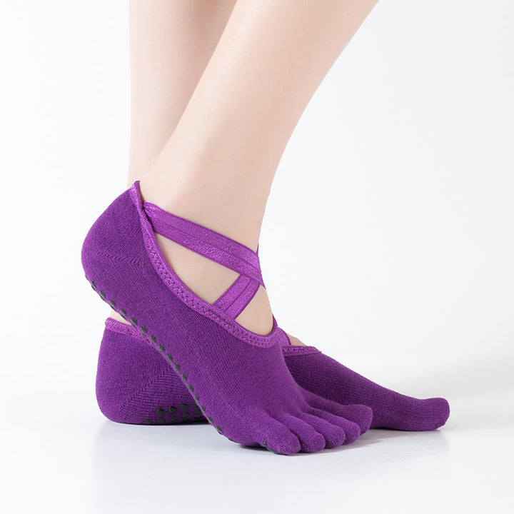Chaussettes de Pilates Olivenorma pour femmes, antidérapantes et confortables, idéales pour le yoga et le Pilates. Elles offrent un contrôle de l'adhérence et une respirabilité optimale. - image 17
