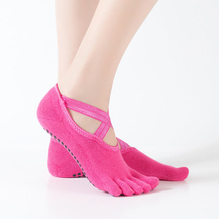Chaussettes de Pilates Olivenorma pour femmes, antidérapantes et confortables, idéales pour le yoga et le Pilates. Elles offrent un contrôle de l'adhérence et une respirabilité optimale. - image 12