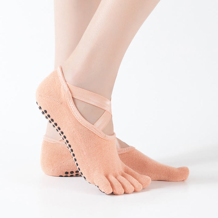 Chaussettes de Pilates Olivenorma pour femmes, antidérapantes et confortables, idéales pour le yoga et le Pilates. Elles offrent un contrôle de l'adhérence et une respirabilité optimale. - image 1