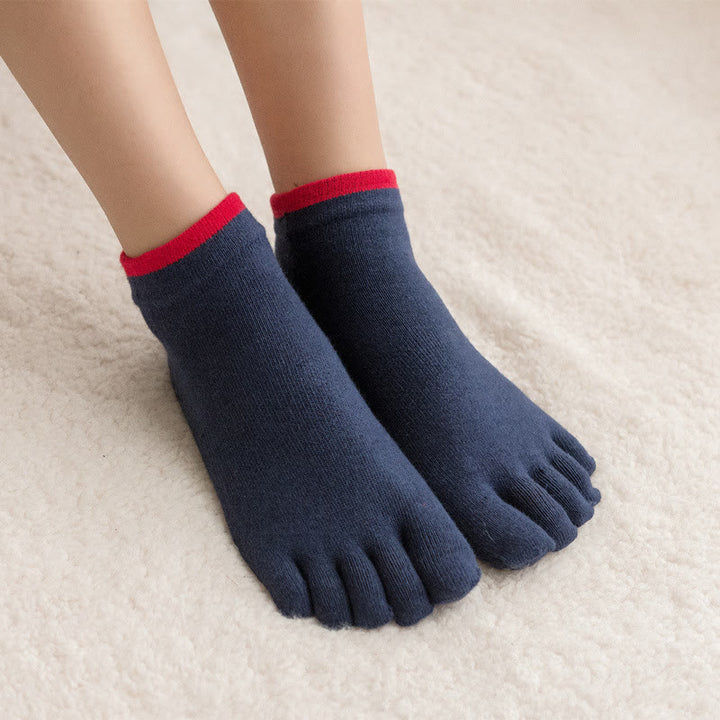 Chaussettes de Pilates Olivenorma unies antidérapantes, idéales pour le yoga, la barre et les exercices à la barre. Confortables et stables, elles sont en coton respirant. - image 13