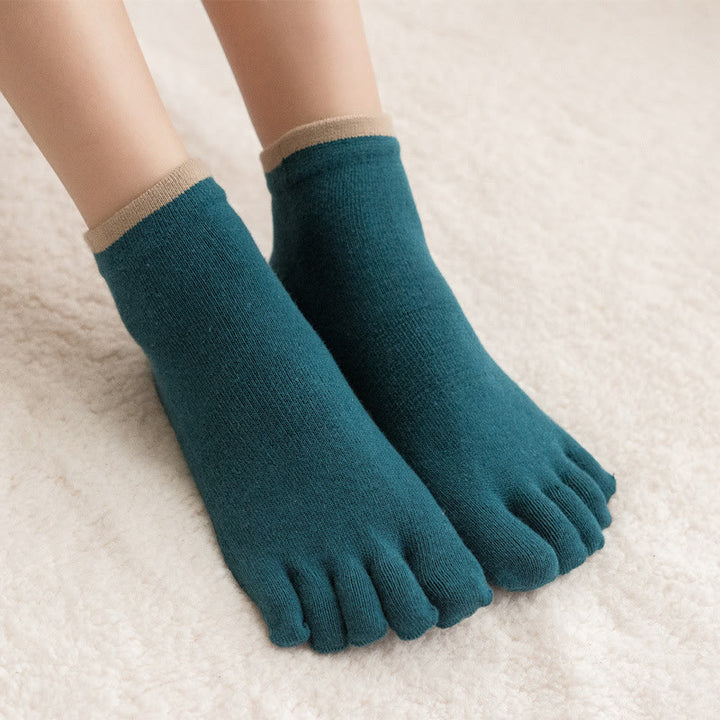 Chaussettes de Pilates antidérapantes de couleur unie Olivenorma 