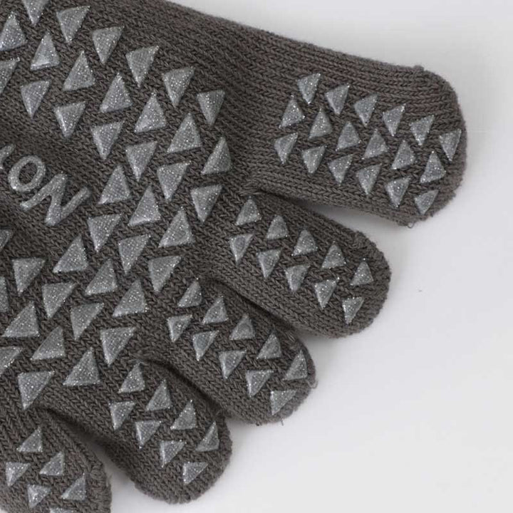 Chaussettes de yoga et pilates antidérapantes à cinq orteils de couleur unie Olivenorma 