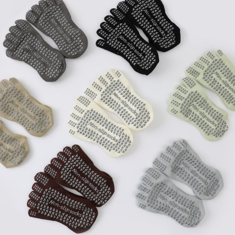 Chaussettes de Pilates et de yoga Olivenorma unies, à cinq orteils, antidérapantes et avec séparation des orteils, pour un équilibre et une stabilité optimaux. - image 19