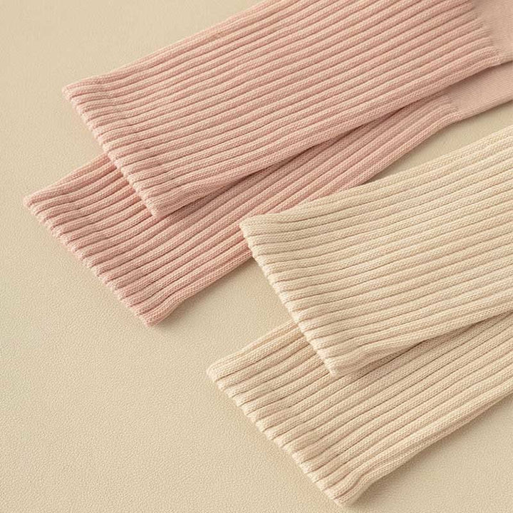 Chaussettes de yoga à rayures unies antidérapantes Olivenorma 