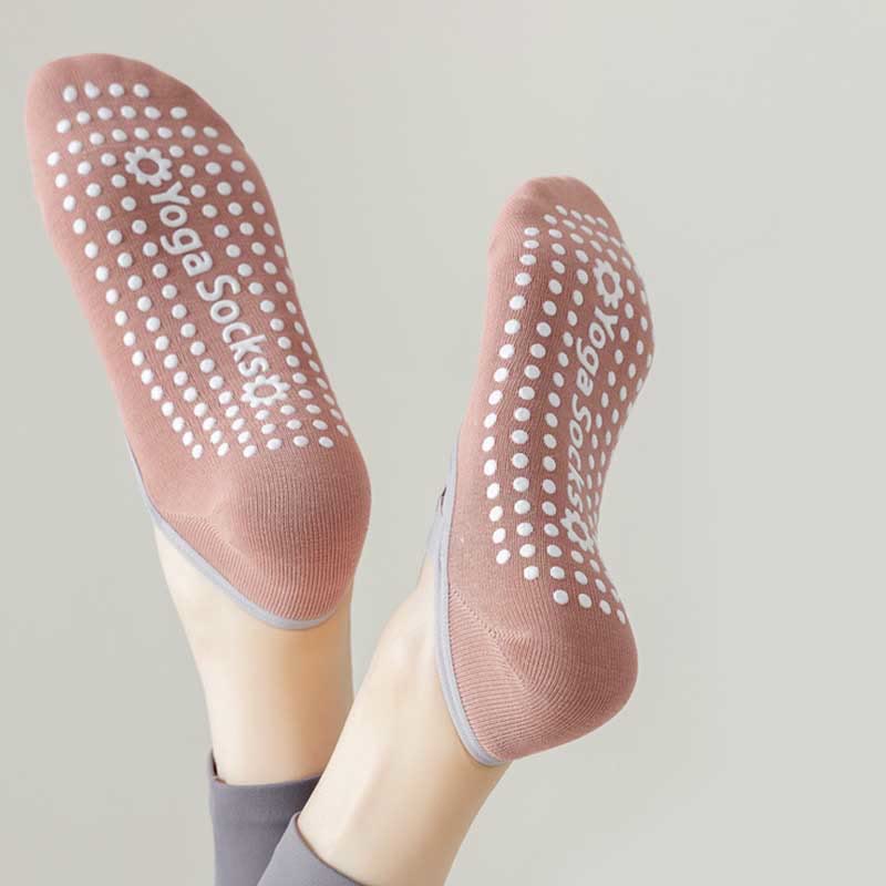 Chaussettes de yoga, pilates et barre Olivenorma avec sangles antidérapantes pour le fitness - image 7
