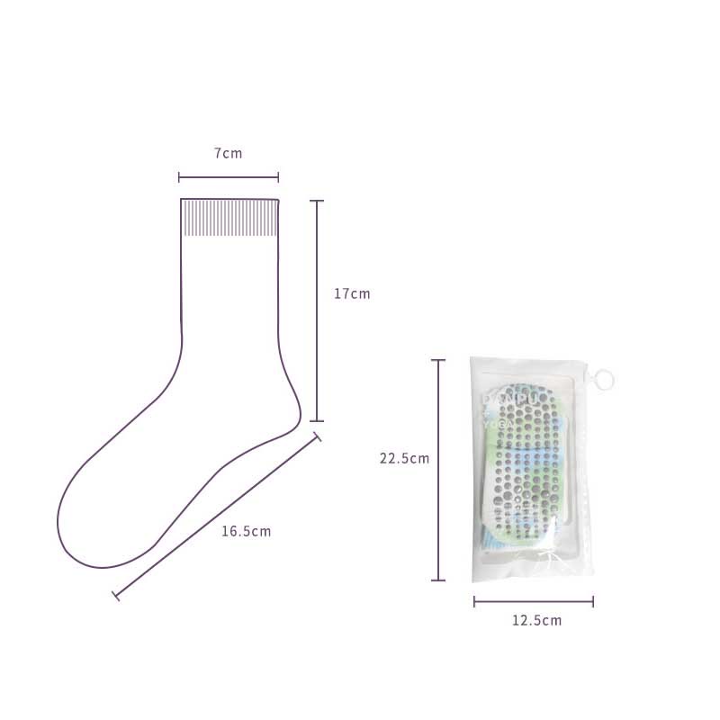 Chaussettes de Pilates et de yoga Olivenorma, modèle mi-haut, à motif tie-dye, antidérapantes et respirantes, avec un design extensible et confortable. - image 4