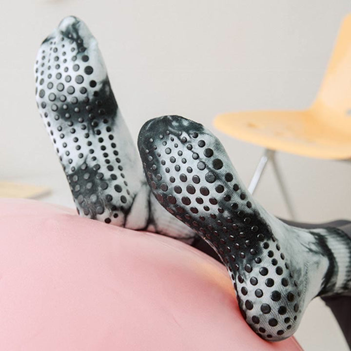 Chaussettes de yoga à imprimé tie-dye Olivenorma