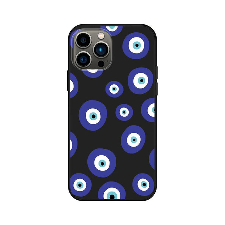 Coque de téléphone Olivenorma Blue Evil Eye Hamsa pour iPhone 13/14/15
