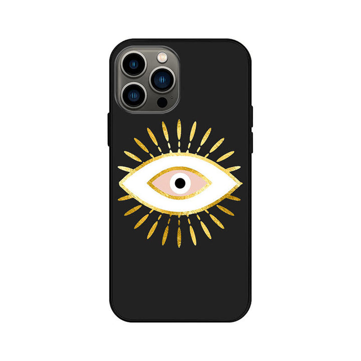 Coque de téléphone Olivenorma Blue Evil Eye Hamsa pour iPhone 13/14/15