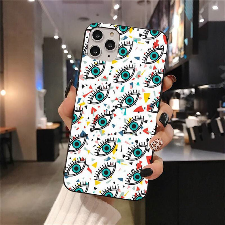 Coque de téléphone Olivenorma Evil Eye Amulet compatible avec iPhone 14/15 