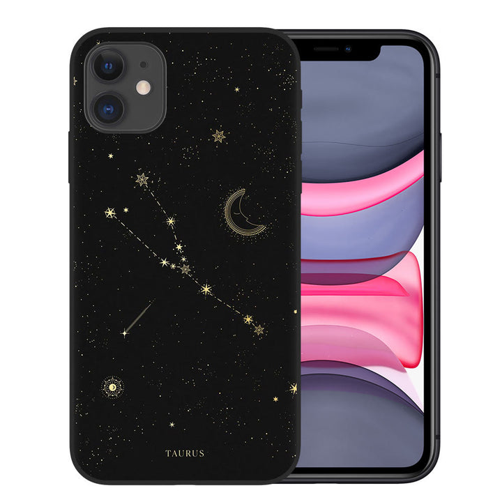 Coque de téléphone Olivenorma pour iPhone 14/15 Constellations 12 signes du zodiaque 