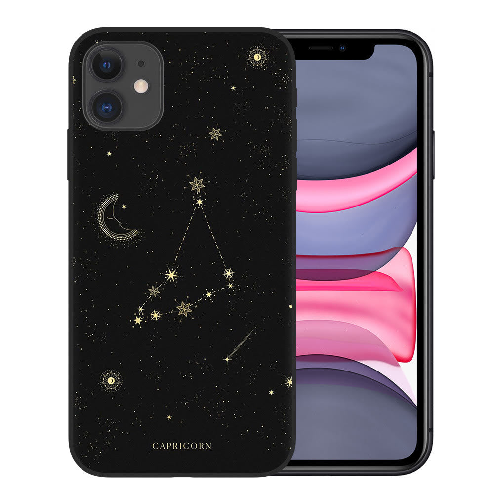 Coque de téléphone Olivenorma pour iPhone 14/15 Constellations 12 signes du zodiaque 