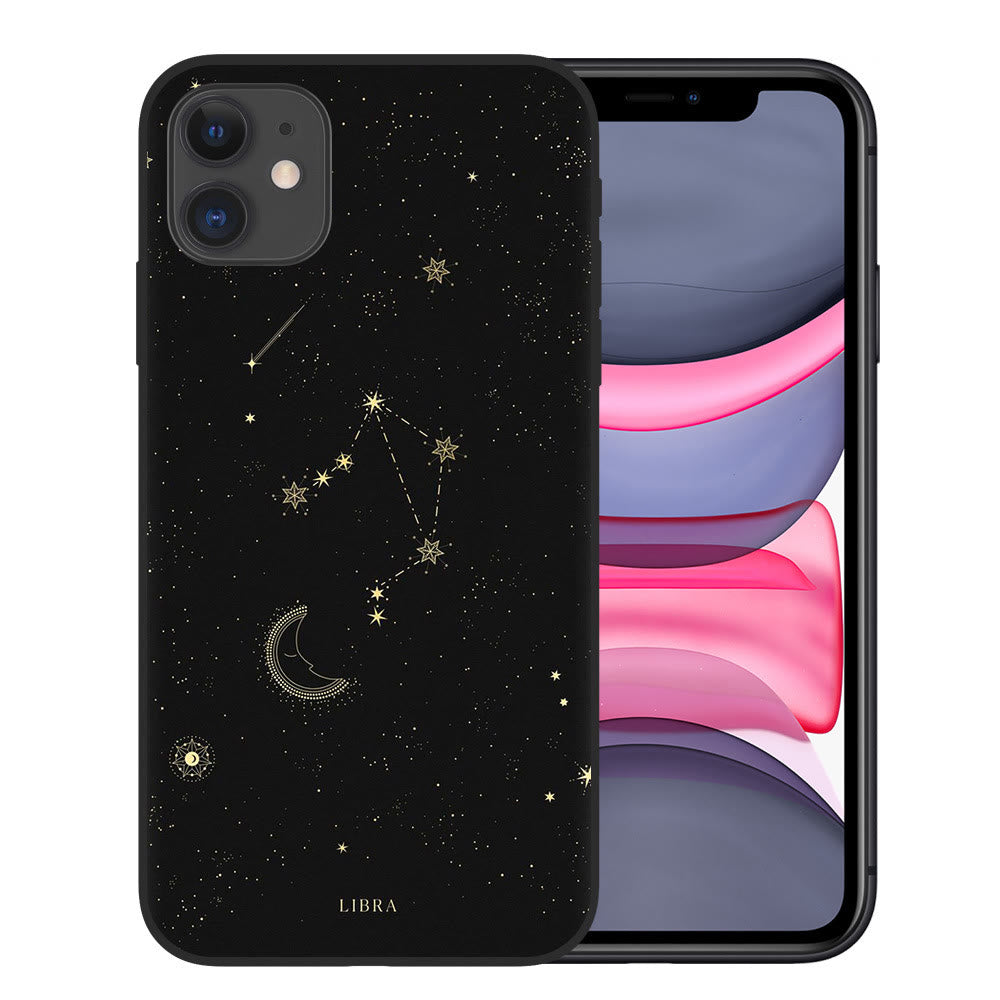 Coque de téléphone Olivenorma pour iPhone 14/15 Constellations 12 signes du zodiaque 