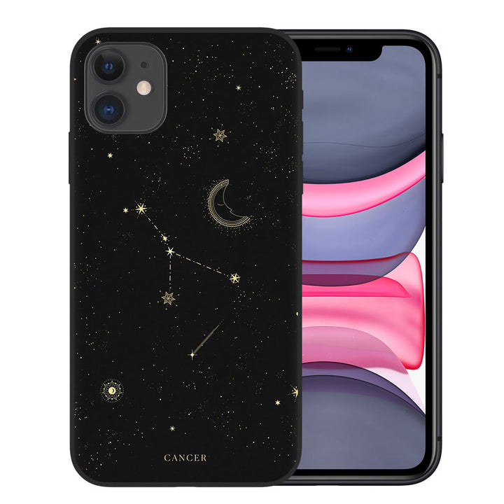 Coque de téléphone Olivenorma pour iPhone 14/15 Constellations 12 signes du zodiaque 