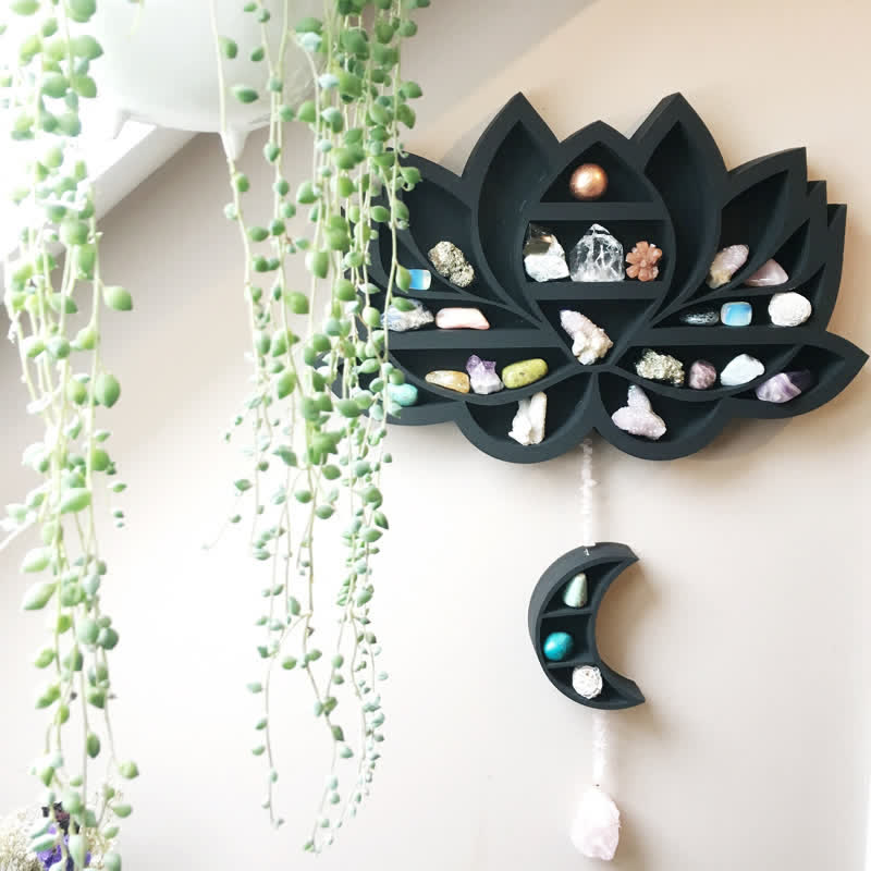 Etagère créative Olivenorma Lotus avec cristal de lune