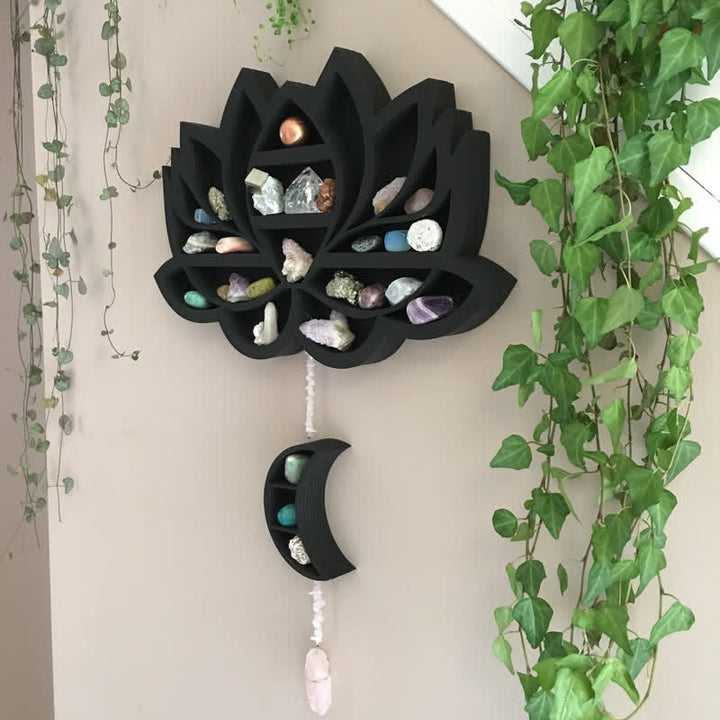 Etagère créative Olivenorma Lotus avec cristal de lune